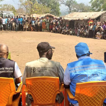 Site de déplacés de Malicha Sud-Kivu