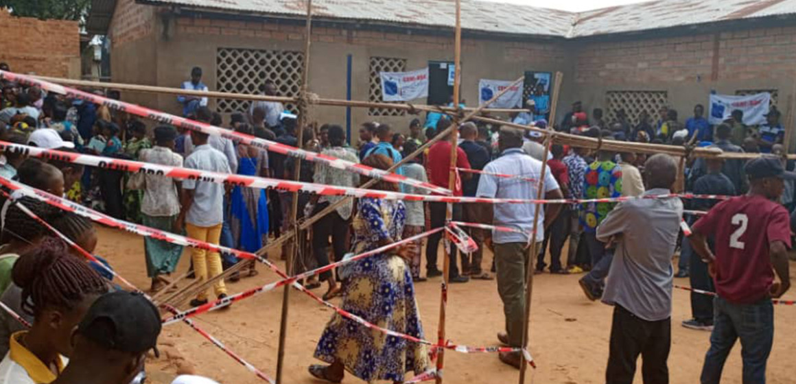 Vote à Kananga Kasai central