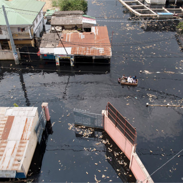 Crue du fleuve Congo à Kinshasa