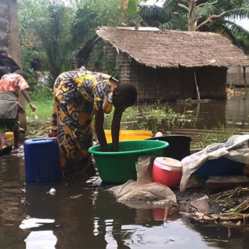 Inondation à Mbandaka province de l'Equateur