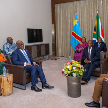 Réunion tripartie entre Tshisekedi Ramaphosa et Ndayishimiye