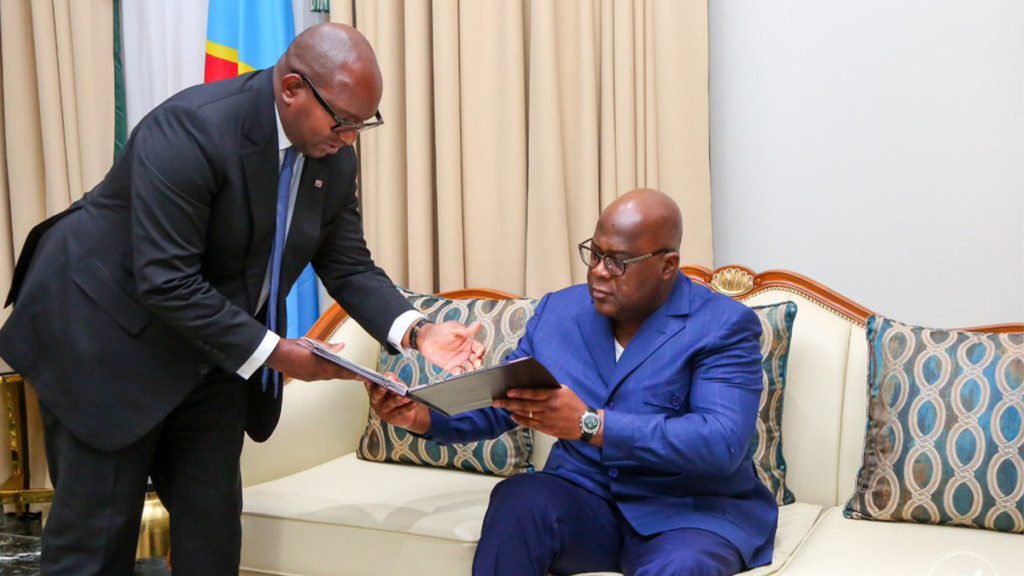 Sama Lukonde remet sa lettre de démission au président Tshisekedi