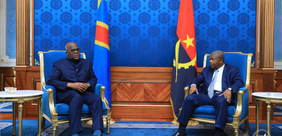 Les présidents Félix Tshisekedi et Joao Lourenço à Luanda
