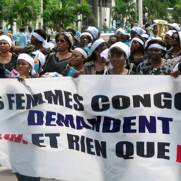 Marche des femmes congolaises contre la guerre du M23