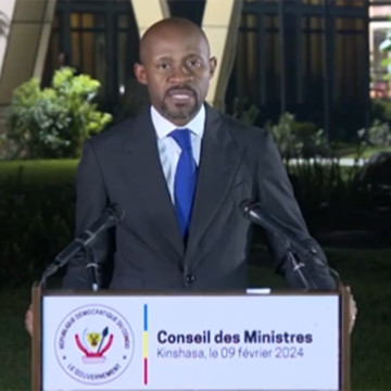 Patrick Muyaya Porte-parole du Gouvernement congolais