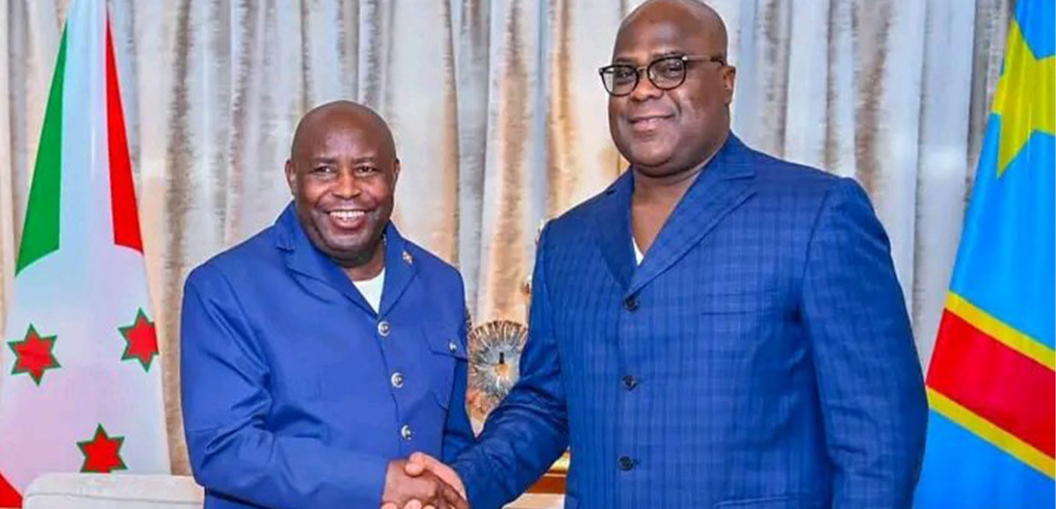 Evariste Ndayishimiye et Félix Tshisekedi