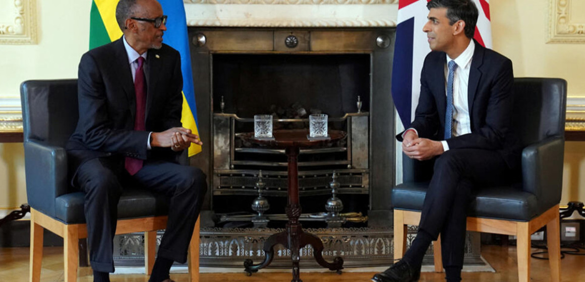 Paul Kagame et le Premier ministre Britannique