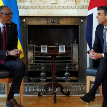 Paul Kagame et le Premier ministre Britannique