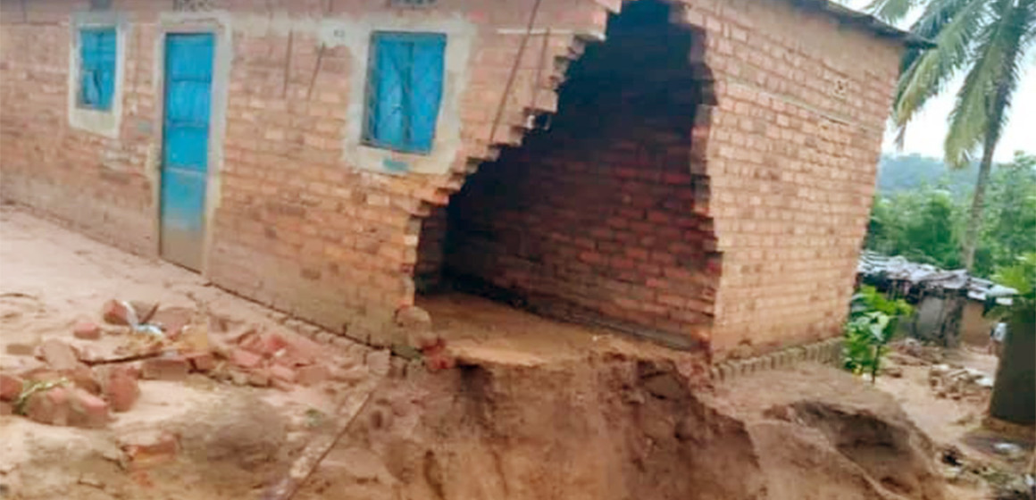 Erosions, conséquence des inondations à Kamonia