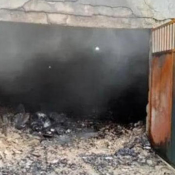 Entrepôt central de la CENI Matadi calciné