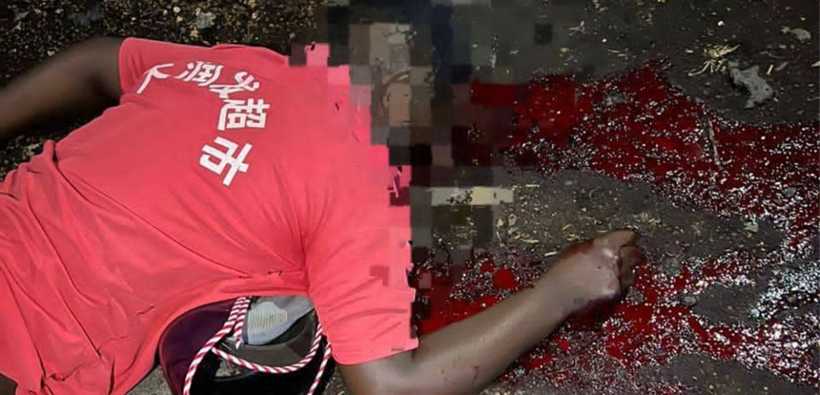 Motard assassiné à Goma (photo Christian Amour Imani/infocongo.net)