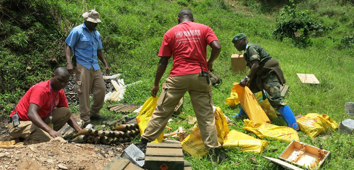 UNMAS en opération de déminage au Sud-Kivu