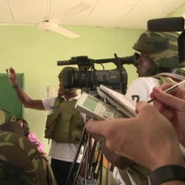 Journaliste en action