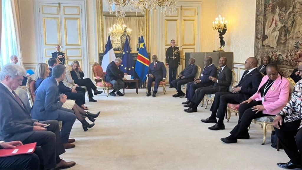 Félix Tshisekedi au collège des Bernardins