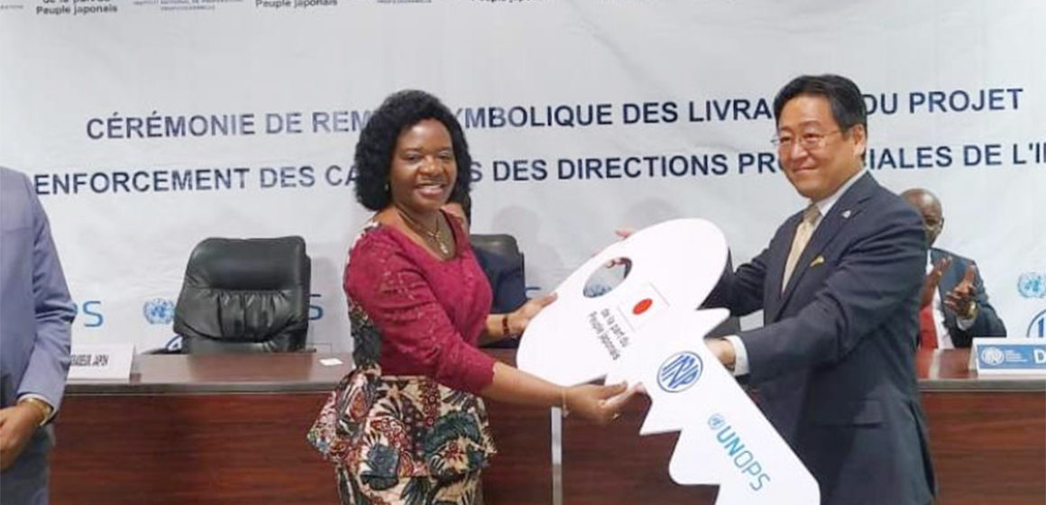 Don du Japon à l'INPP Bunia