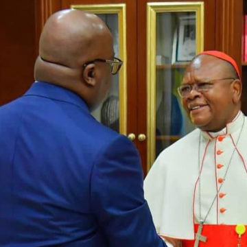 Le président Tshisekedi et le cardinal Ambongo