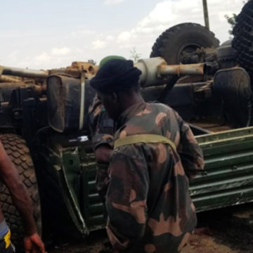 Accident de camion militaire