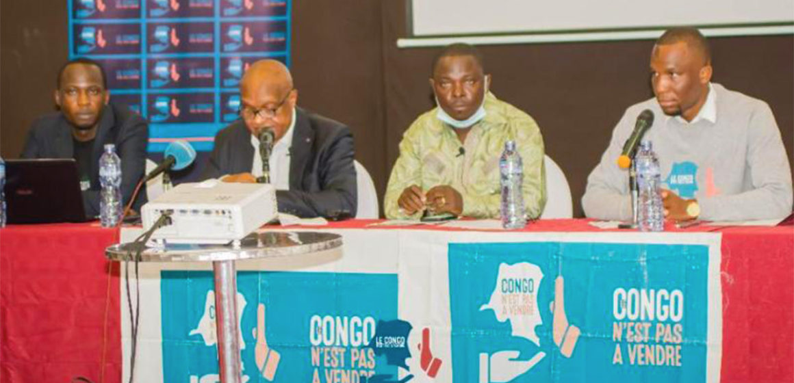 Les membres de l'ONG Le Congo n'est pas à vendre