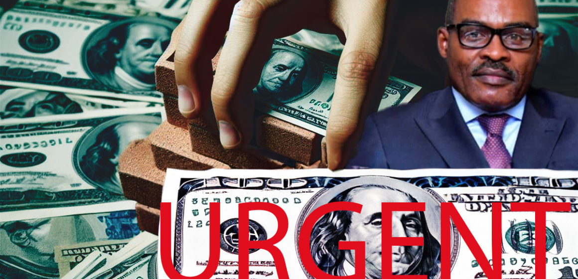 Main sur liasses de dollars