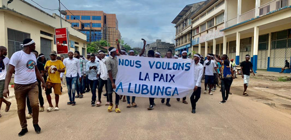 Marche pour la paix à Lubunga