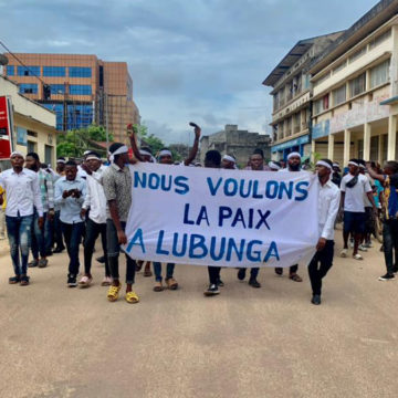 Marche pour la paix à Lubunga