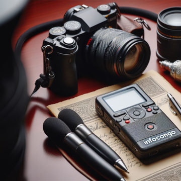 Matériel de journaliste professionnel