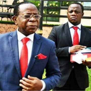 Modeste Bahati Lukwebo et son fils Serge Bahati