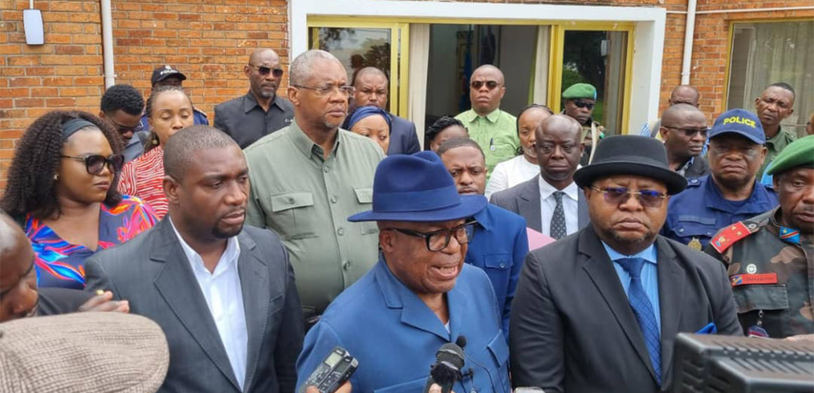 Modeste Mutinga et sa délégation à Goma