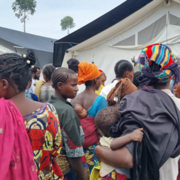 Déplacés pris en charge par MSF au camps de Rusayo 3 au Nord-Kivu