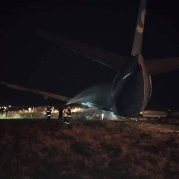 Sortie de piste Boeing 737 Serve Air Cargo