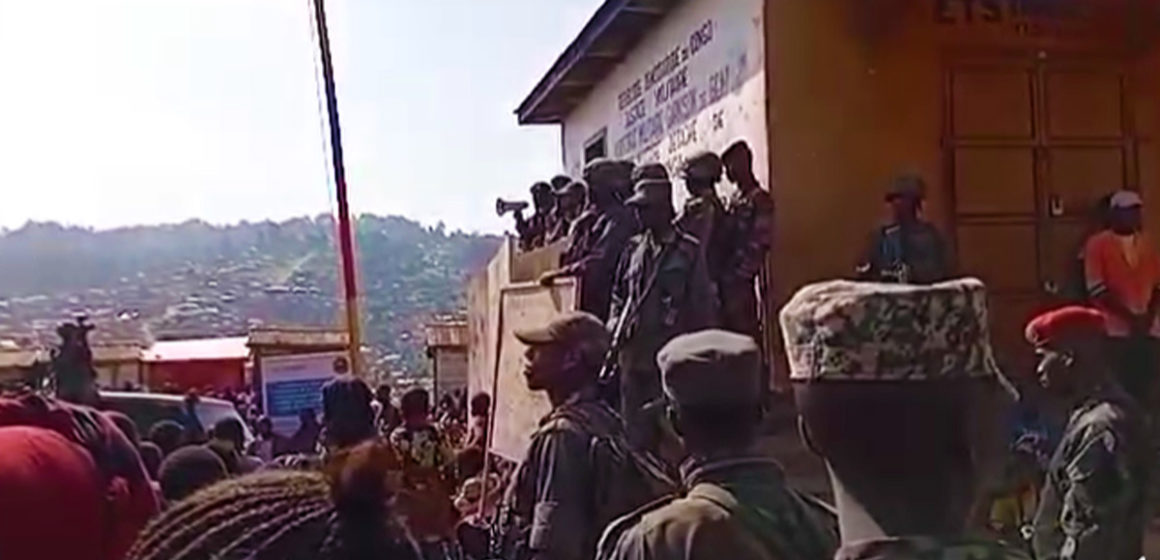 Eléments du M23/RDF dans Kanyabayonga