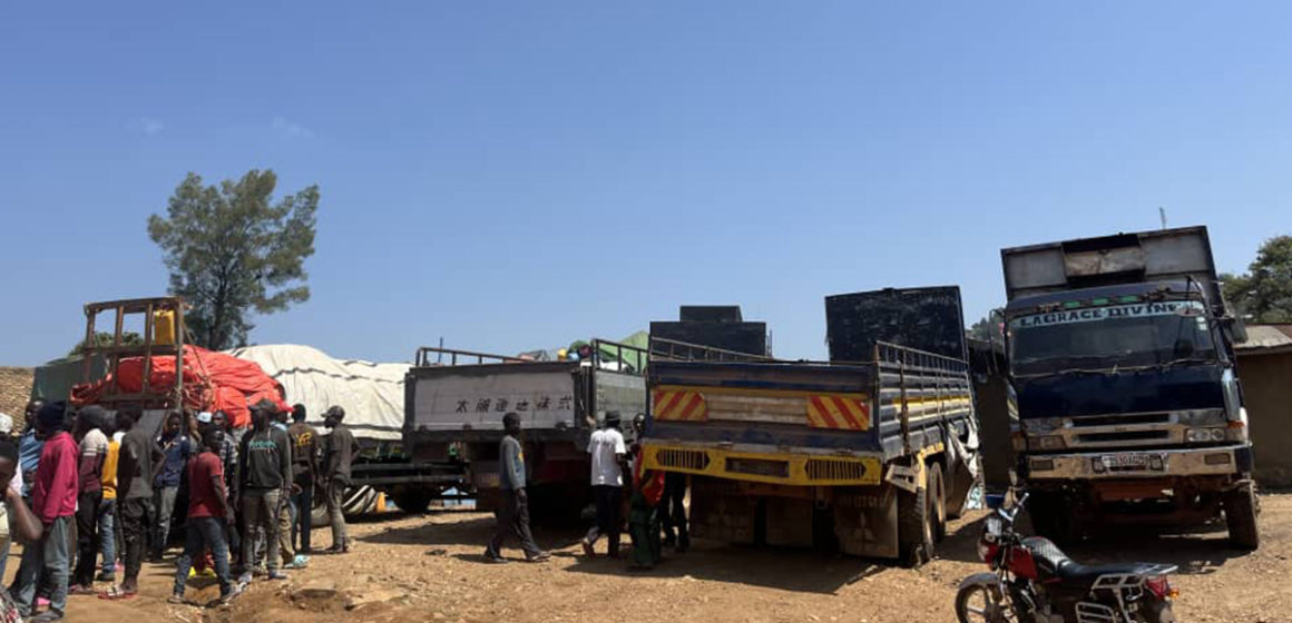 Camions bloqués à Kanyabayonga