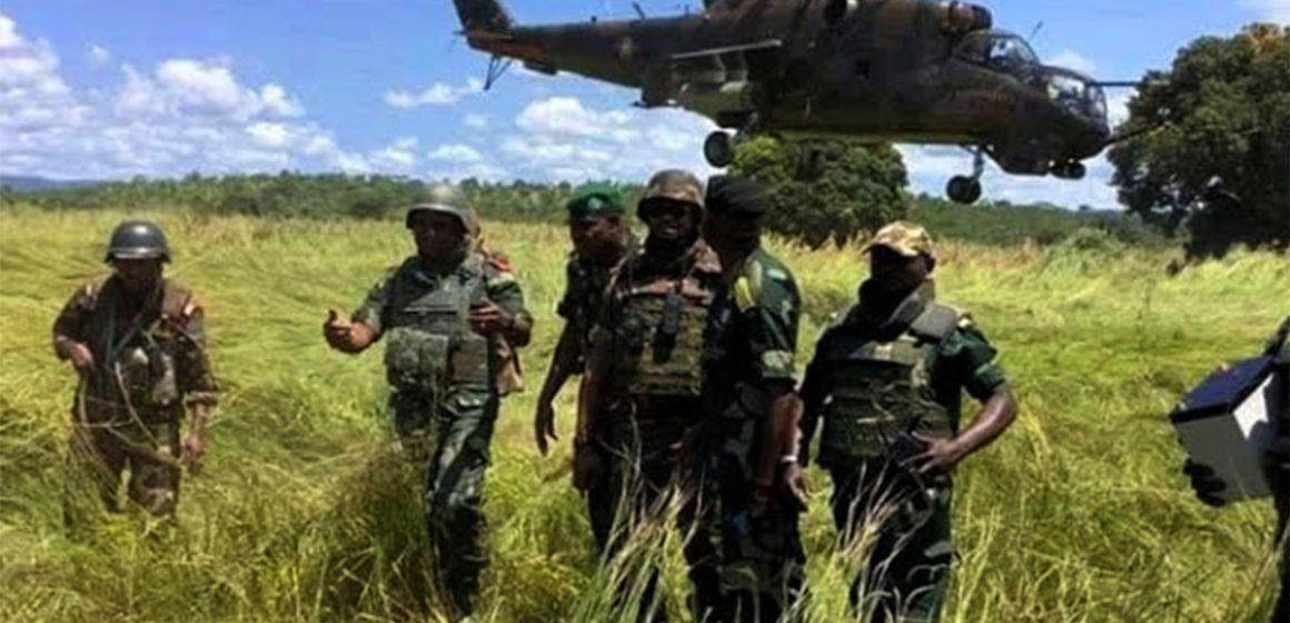 Soldats FARDC formés aux combats par Hélicoptère