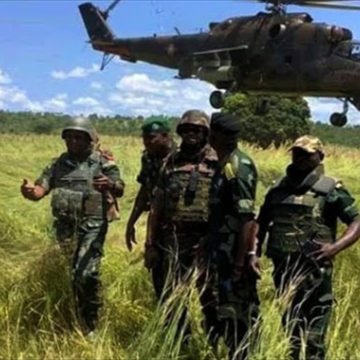 Soldats FARDC formés aux combats par Hélicoptère