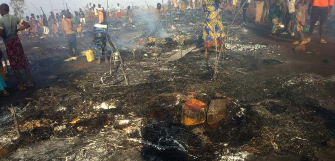 Incendie à Kalehe