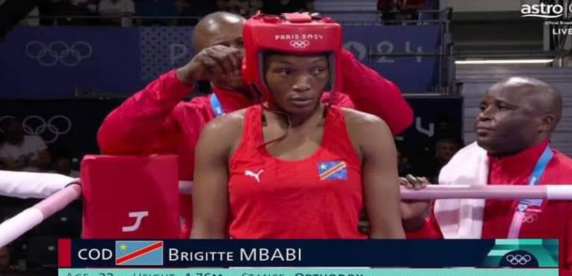 Brigitte-mbambi-jo-Paris2024 Brigitte Mbambi boxeuse RDC