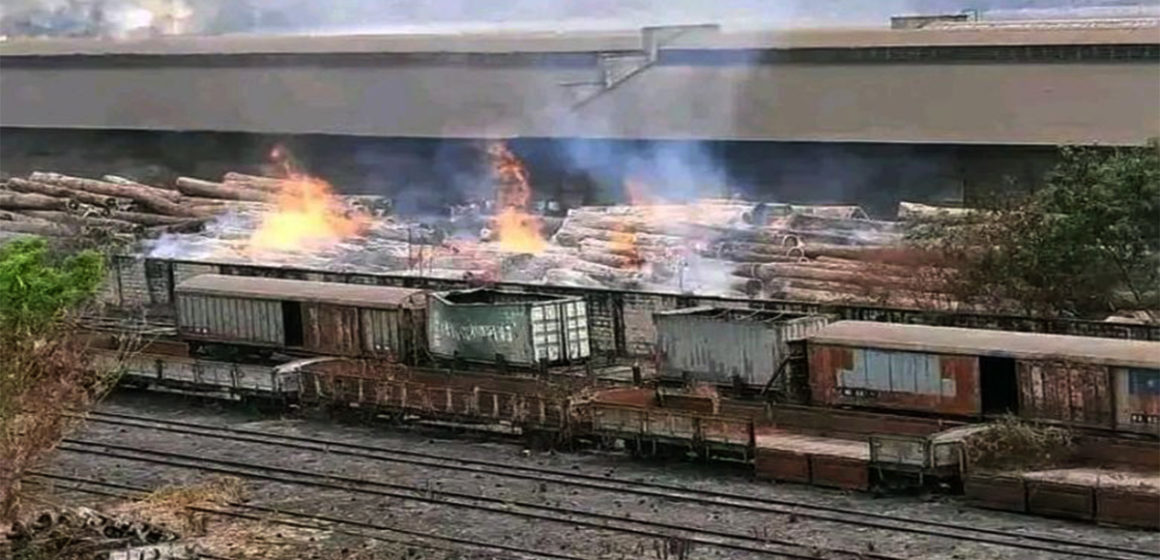 Incendie au port de Matadi