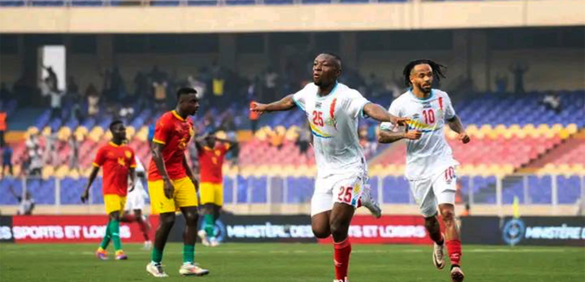 Edo Kayembe, buteur contre la Guinée