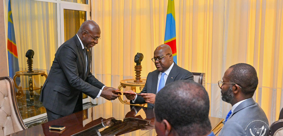 Téte-Antonio-chez-Tshisekedi Téte Antonio ministre des AE de l'Angola chez Tshisekedi