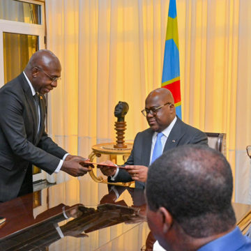 Téte-Antonio-chez-Tshisekedi Téte Antonio ministre des AE de l'Angola chez Tshisekedi