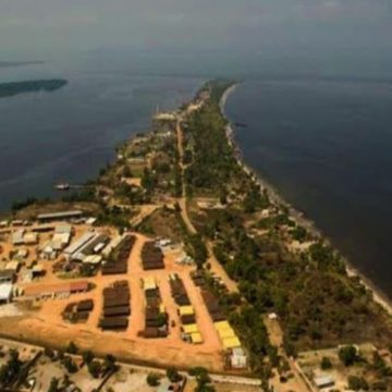 Site de construction du port en eaux profondes de Banana