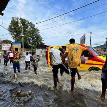 Kinshasa-inondé Kinshasa inondé après la pluie