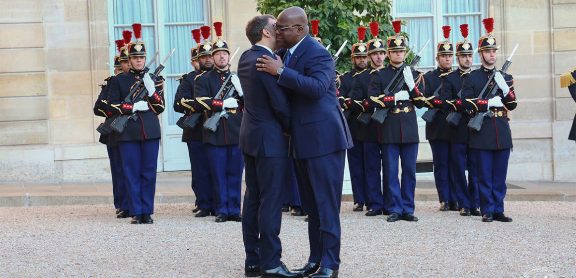 Emmanuel Macron et Félix Tshisekedi à l'Elysée