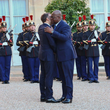 Emmanuel Macron et Félix Tshisekedi à l'Elysée