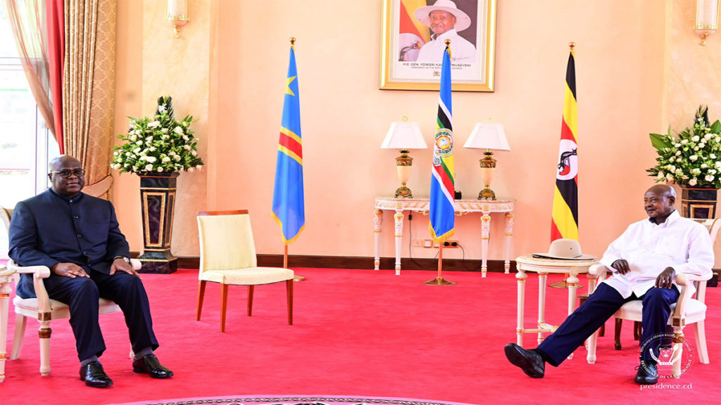 Félix Tshisekedi et Yoweri Museveni