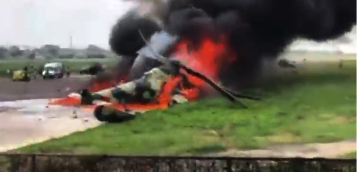 crash-hélico-FARDC Crash d'un hélicoptère des FARDC