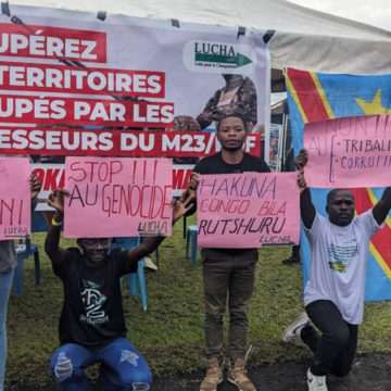 Lucha au festival amani