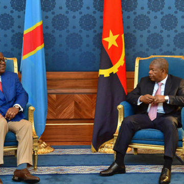 Félix Tshisekedi et Joao Lourenço à Luanda