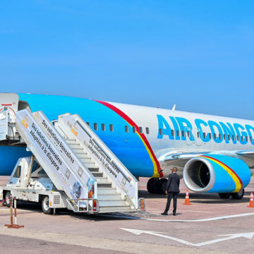 avion-Air-Congo Avion de Air Congo à Ndjili aéro