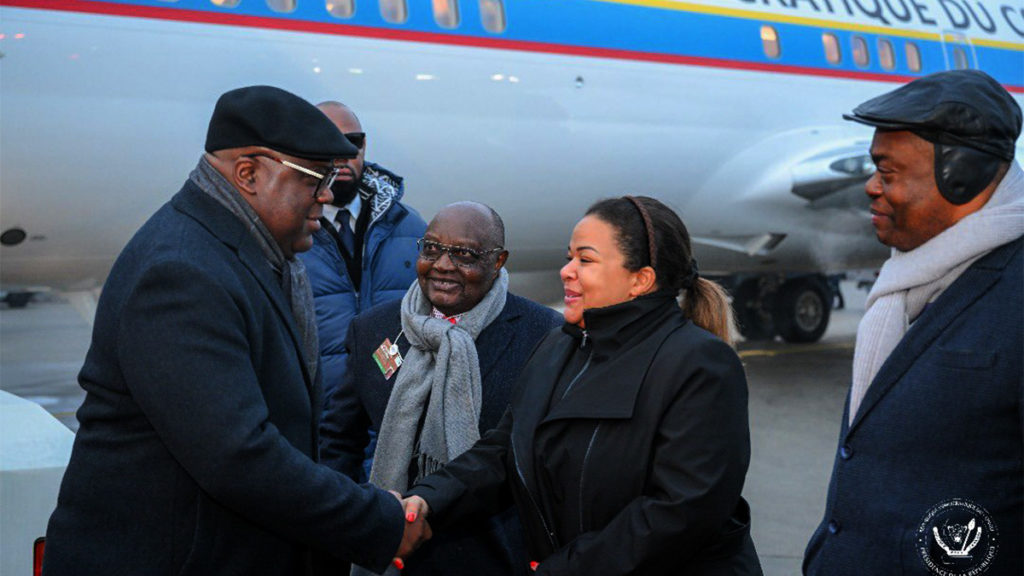 Arrivée de Felix Tshisekedi à Davos